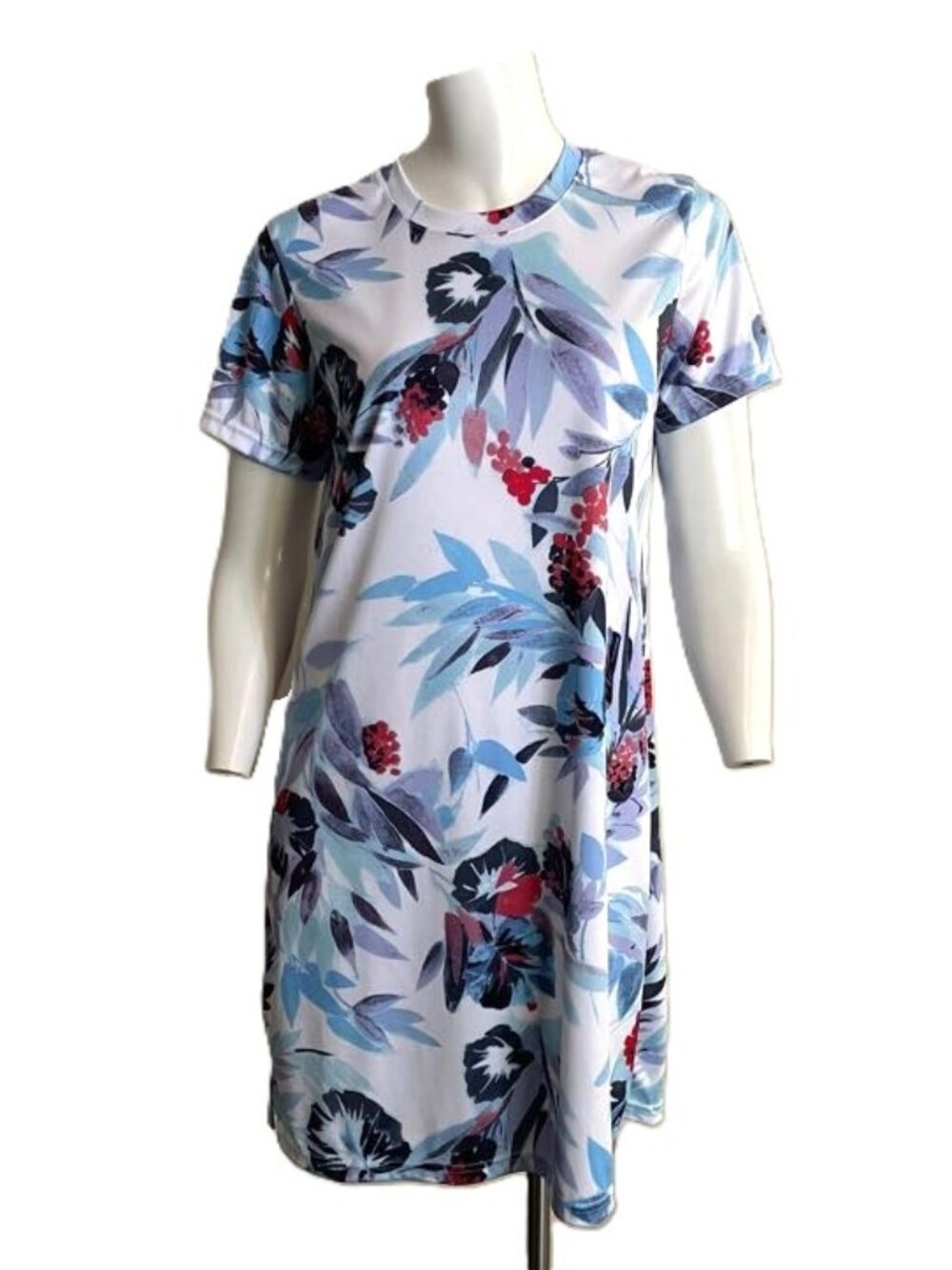 Columbia Dress Small Tropical Blue Performance Stretch Omni Wick Lightweight